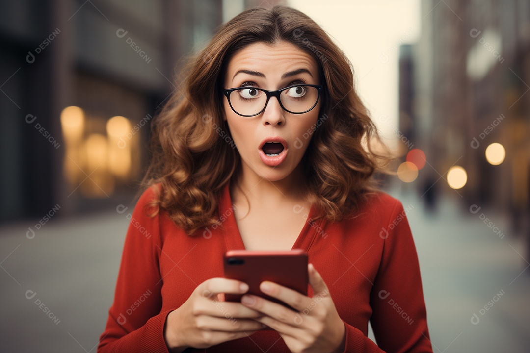 Uma empresária chocada