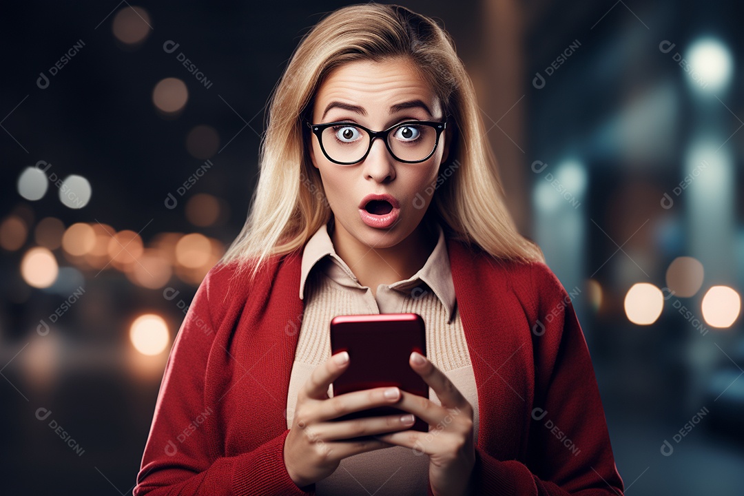 Uma empresária chocada