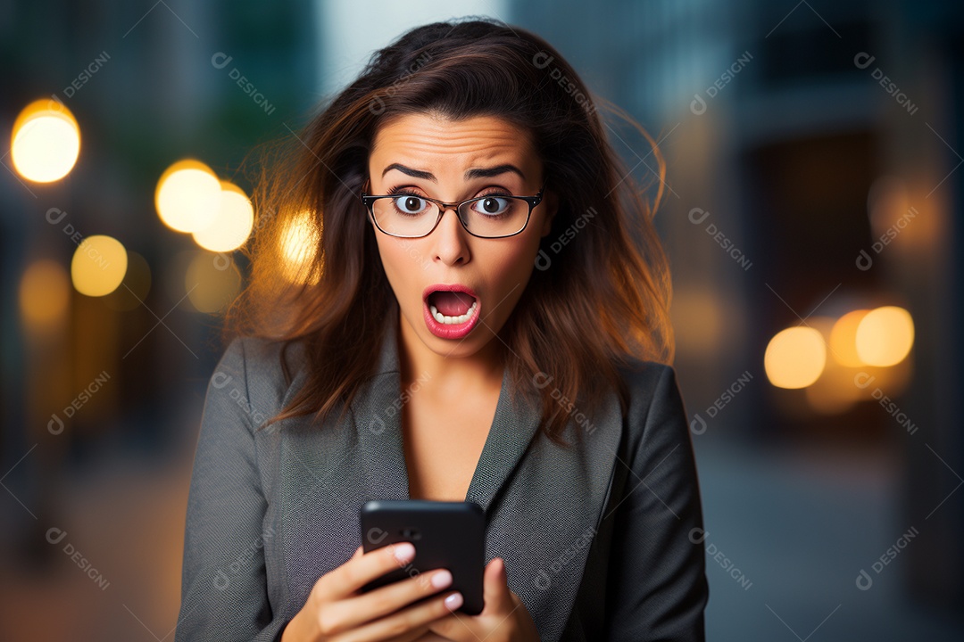 Uma empresária chocada