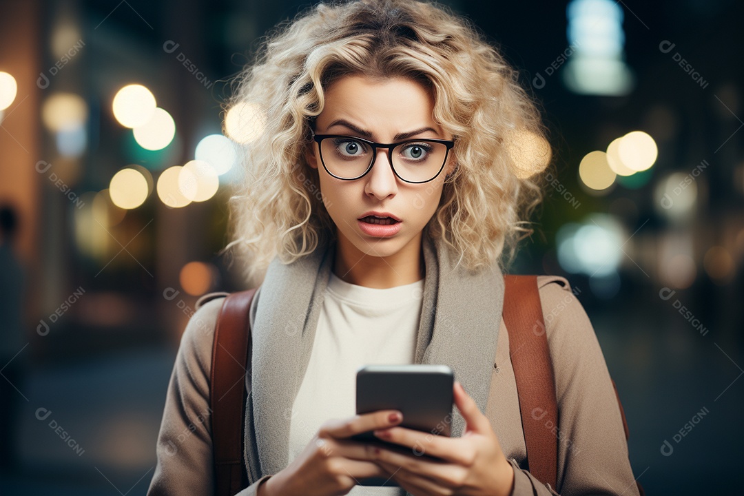 Uma empresária chocada