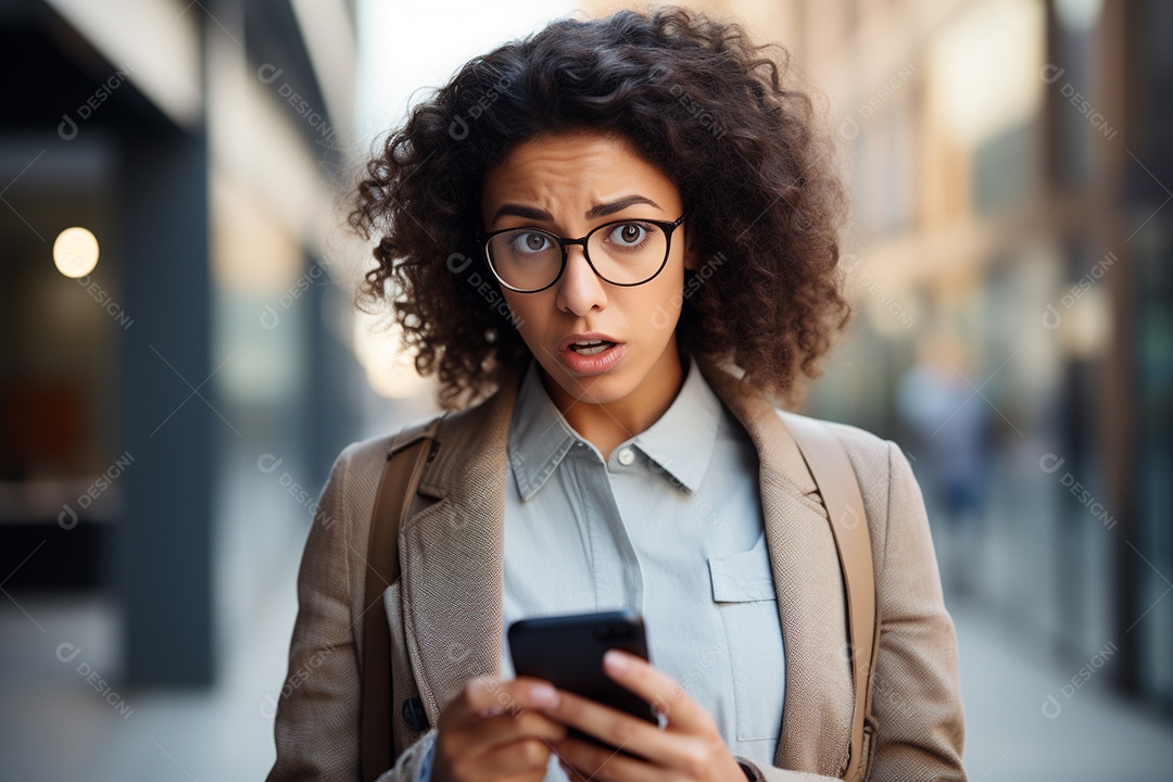 Uma empresária chocada