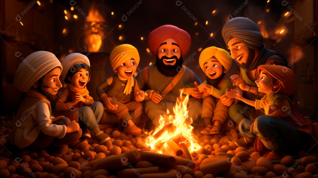 Festival Indiano de Lohri, Festival de Inverno Local de Punjabi, 13 de janeiro.