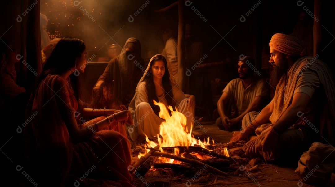 Festival Indiano de Lohri, Festival de Inverno Local de Punjabi, 13 de janeiro.