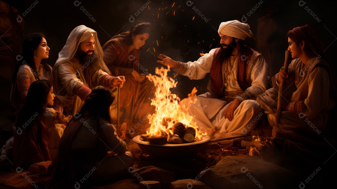 Festival Indiano de Lohri, Festival de Inverno Local de Punjabi, 13 de janeiro.