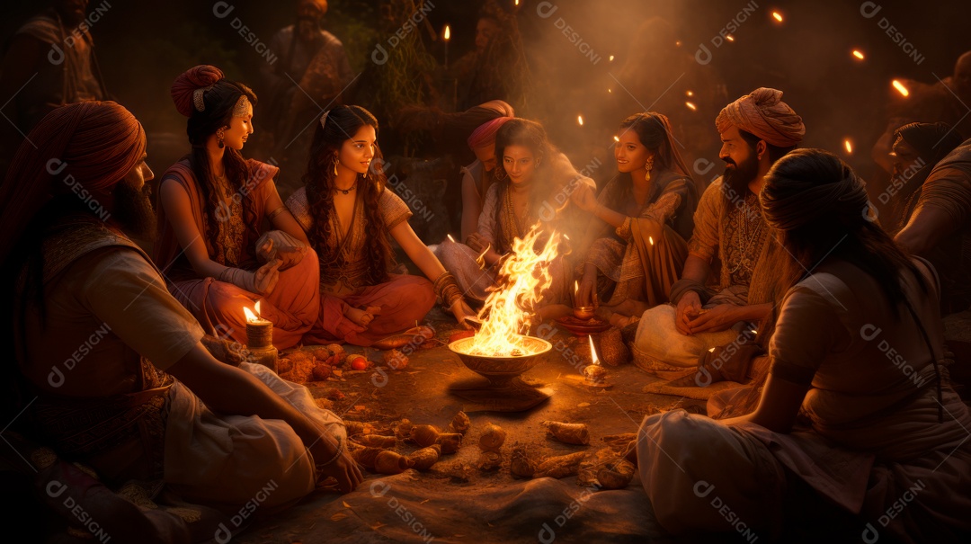 Festival Indiano de Lohri, Festival de Inverno Local de Punjabi, 13 de janeiro.