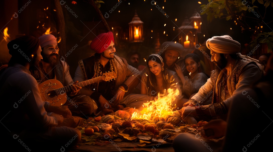 Festival Indiano de Lohri, Festival de Inverno Local de Punjabi, 13 de janeiro.