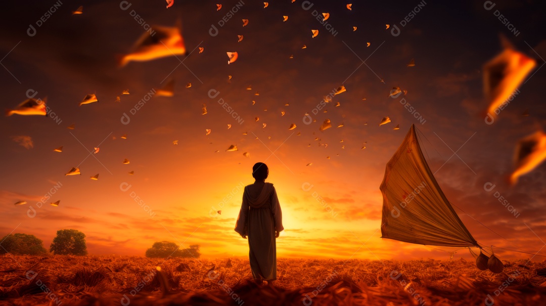 Festival indiano Makar Sankranti, festival do calendário hindu em homenagem a Surya. 15 de janeiro.