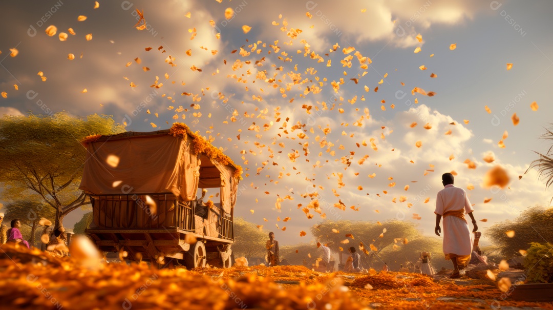 Festival indiano Makar Sankranti, festival do calendário hindu em homenagem a Surya. 15 de janeiro.