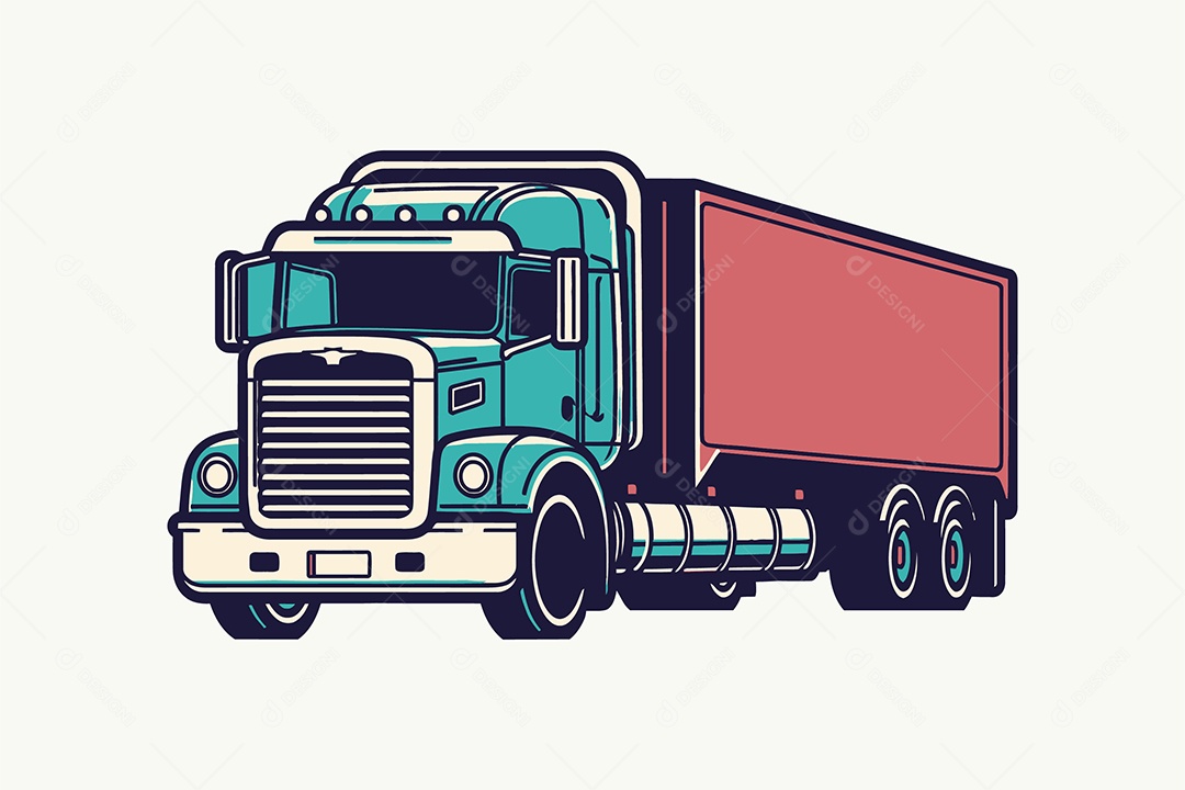 Caminhão Ilustração Vetor EPS + AI