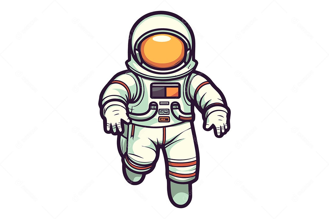 Astronauta Ilustração Vetor EPS + AI
