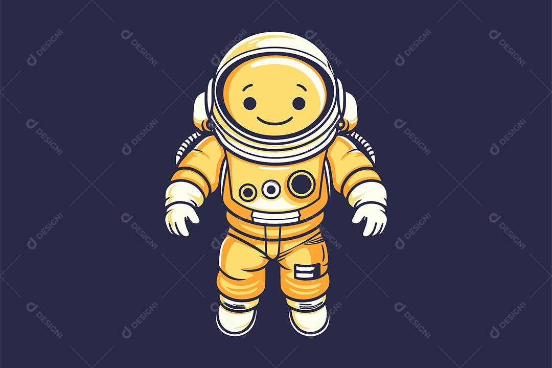Astronauta Ilustração Vetor EPS + AI