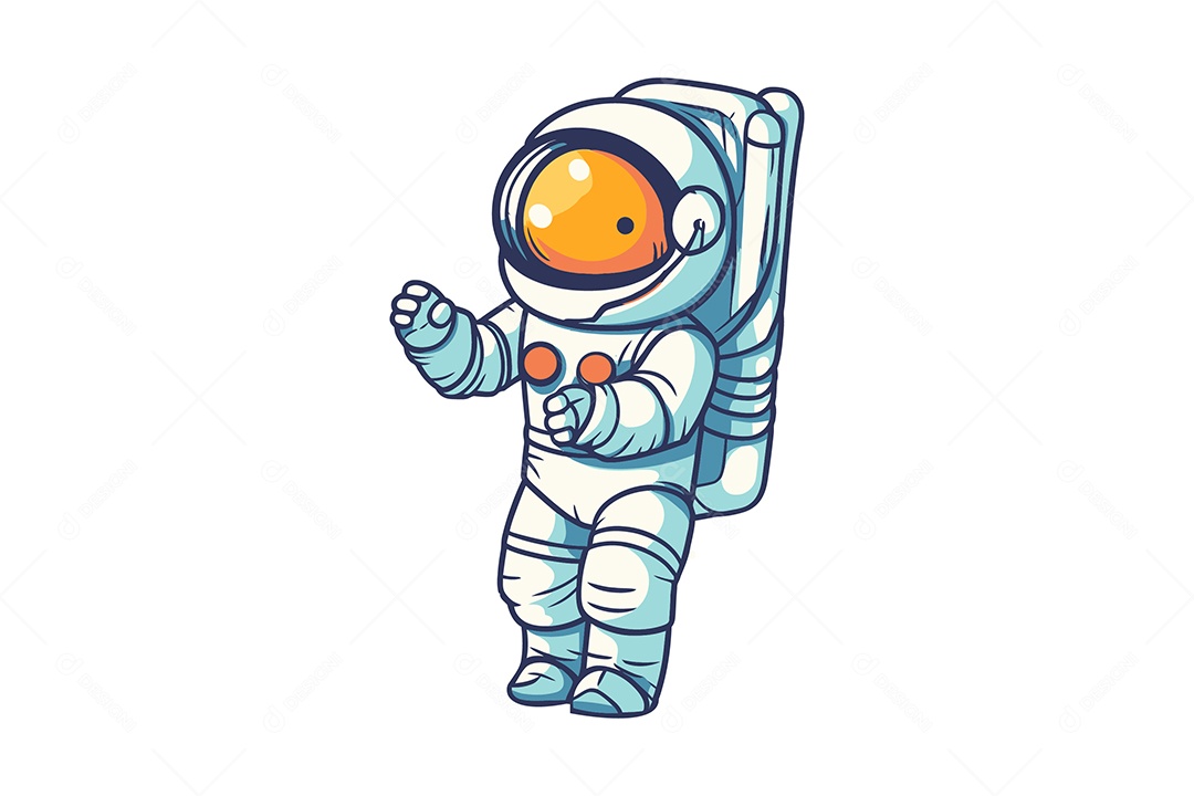 Astronauta Ilustração Vetor EPS + AI