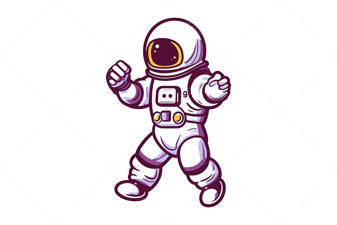 Astronauta Ilustração Vetor EPS + AI