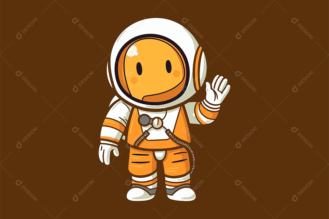 Astronauta Ilustração Vetor EPS + AI