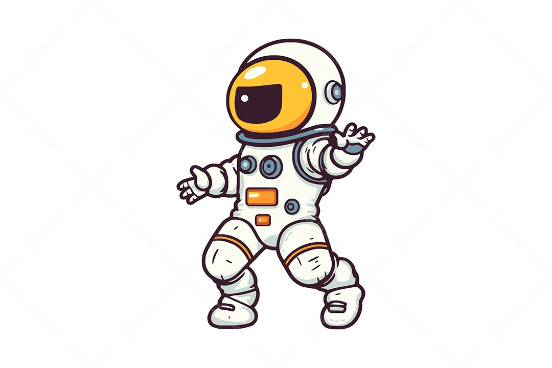 Astronauta Ilustração Vetor EPS + AI