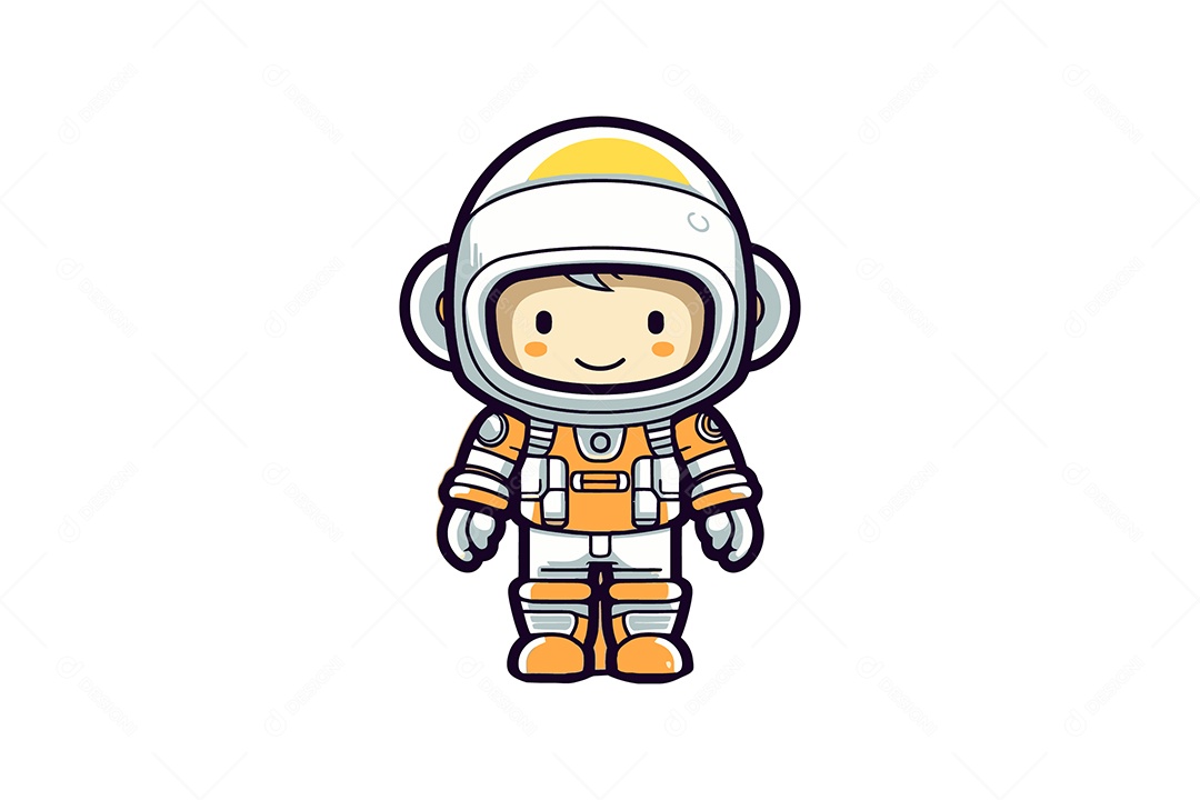 Astronauta Ilustração Vetor EPS + AI