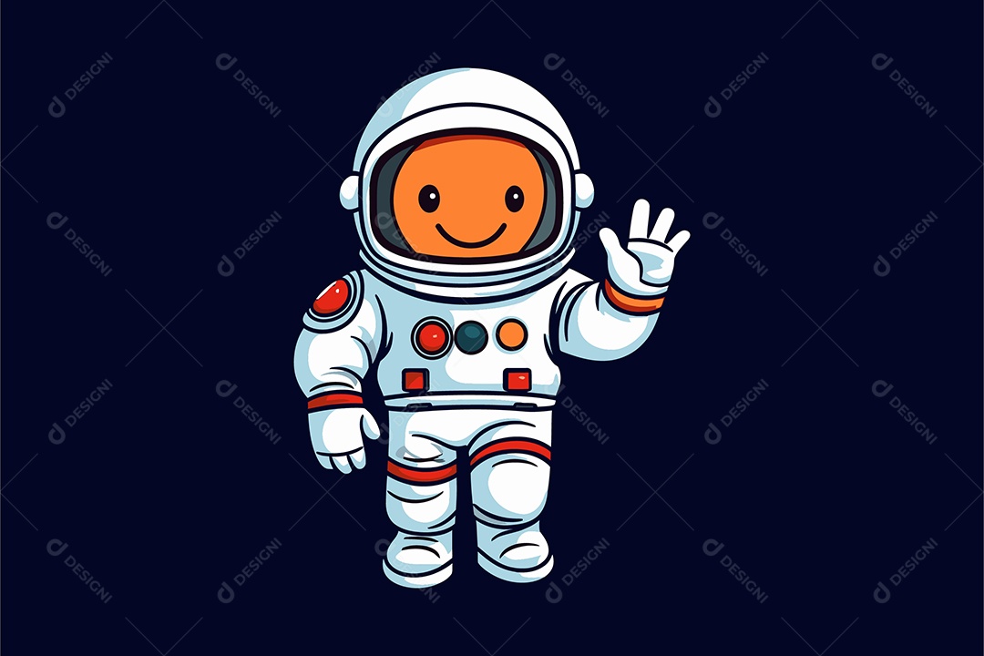 Astronauta Ilustração Vetor EPS + AI