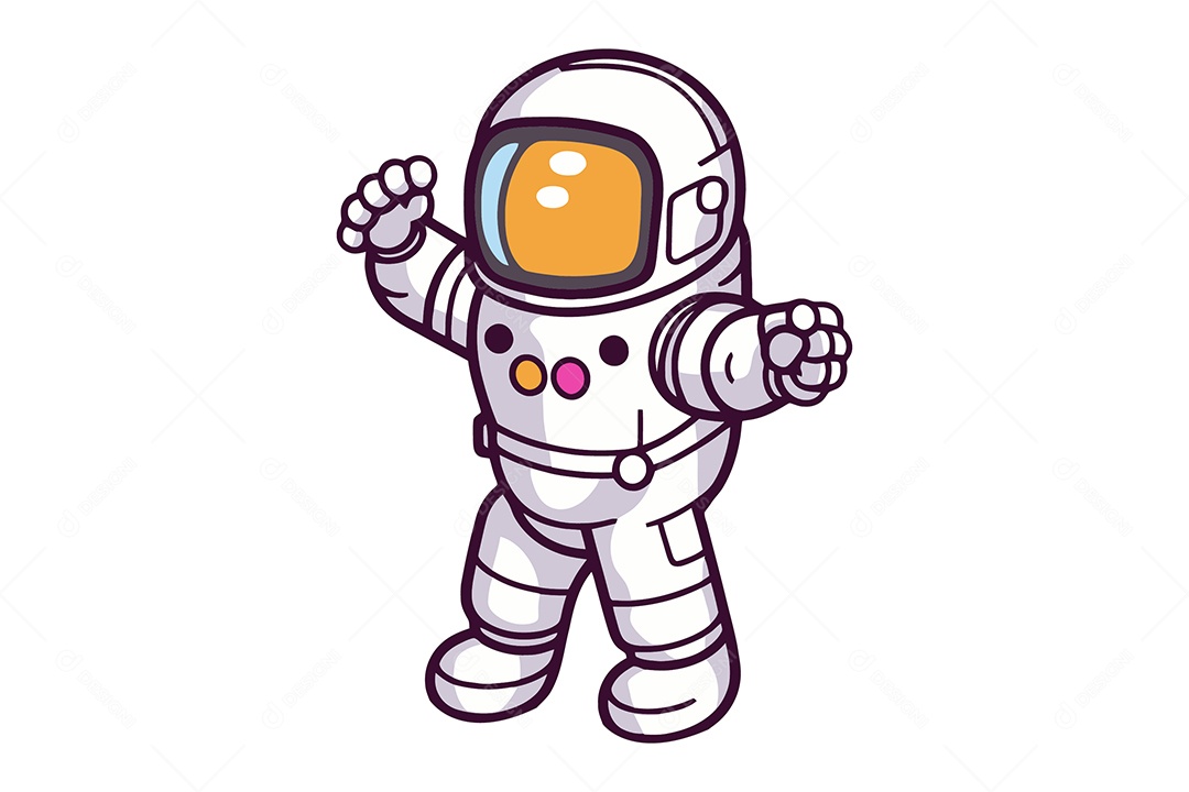 Astronauta Ilustração Vetor EPS + AI