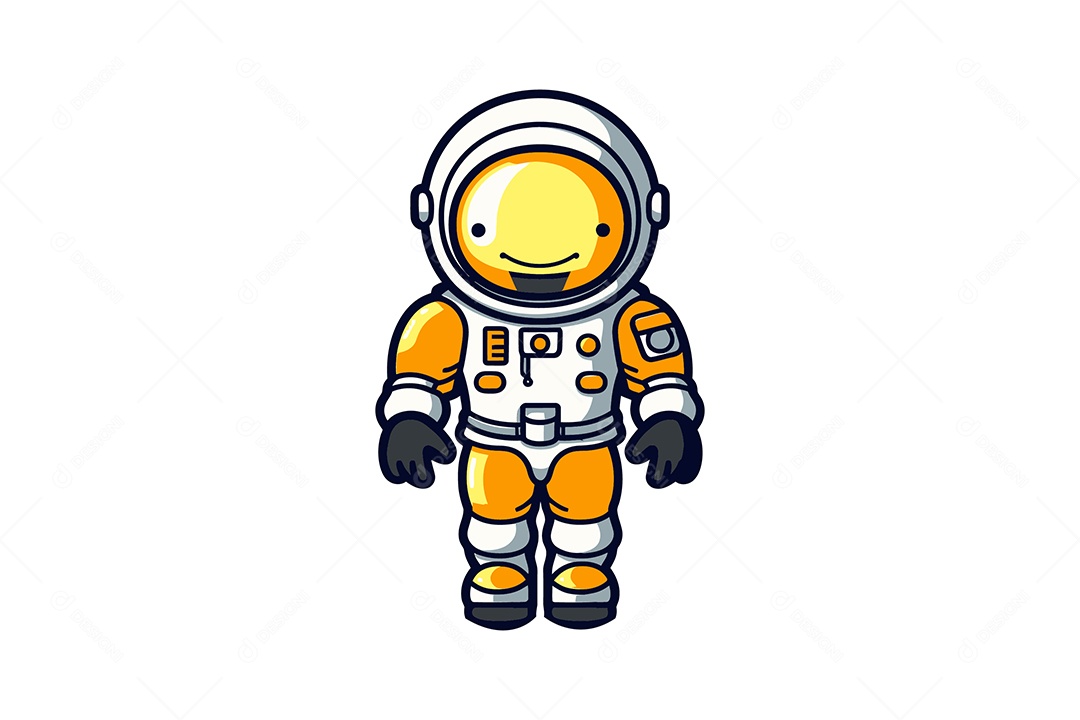 Astronauta Ilustração Vetor EPS + AI