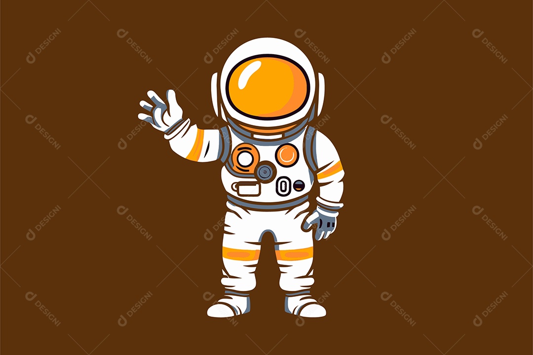 Astronauta Ilustração Vetor EPS + AI