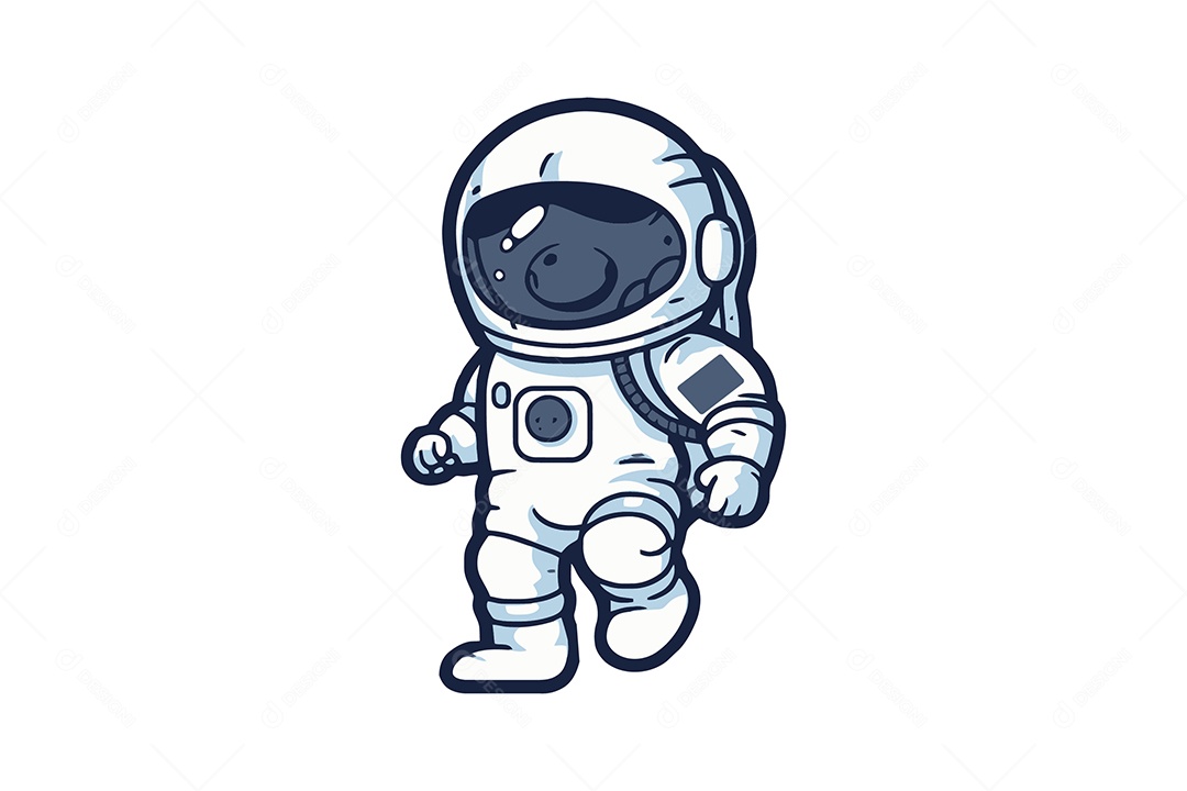 Astronauta Ilustração Vetor EPS + AI