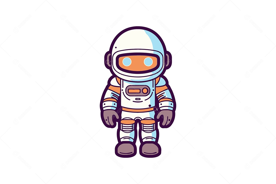 Astronauta Ilustração Vetor EPS + AI
