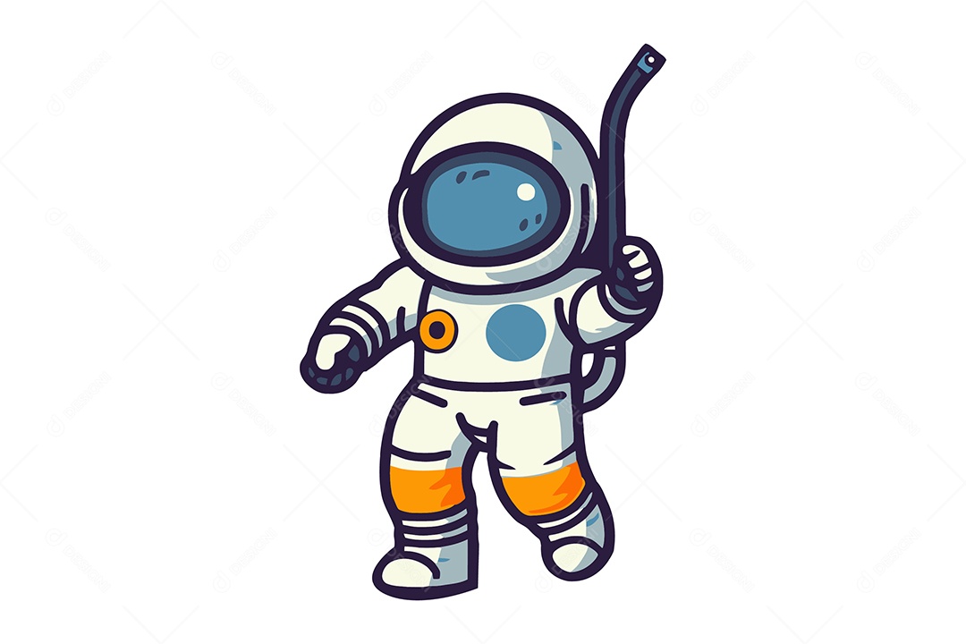 Astronauta Ilustração Vetor EPS + AI