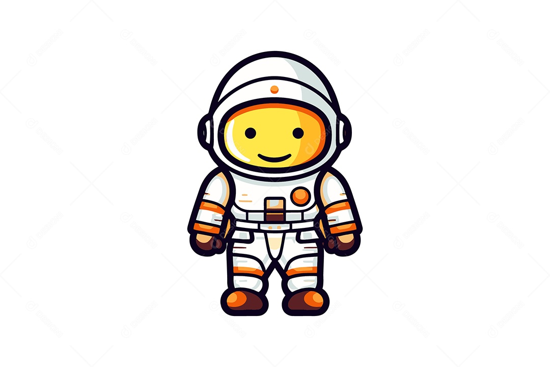 Astronauta Ilustração Vetor EPS + AI