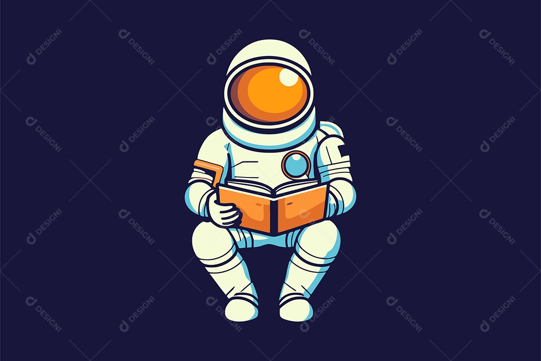 Astronauta Ilustração Vetor EPS + AI
