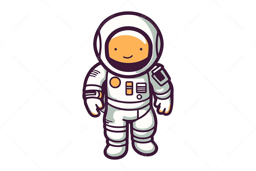 Astronauta Ilustração Vetor EPS + AI