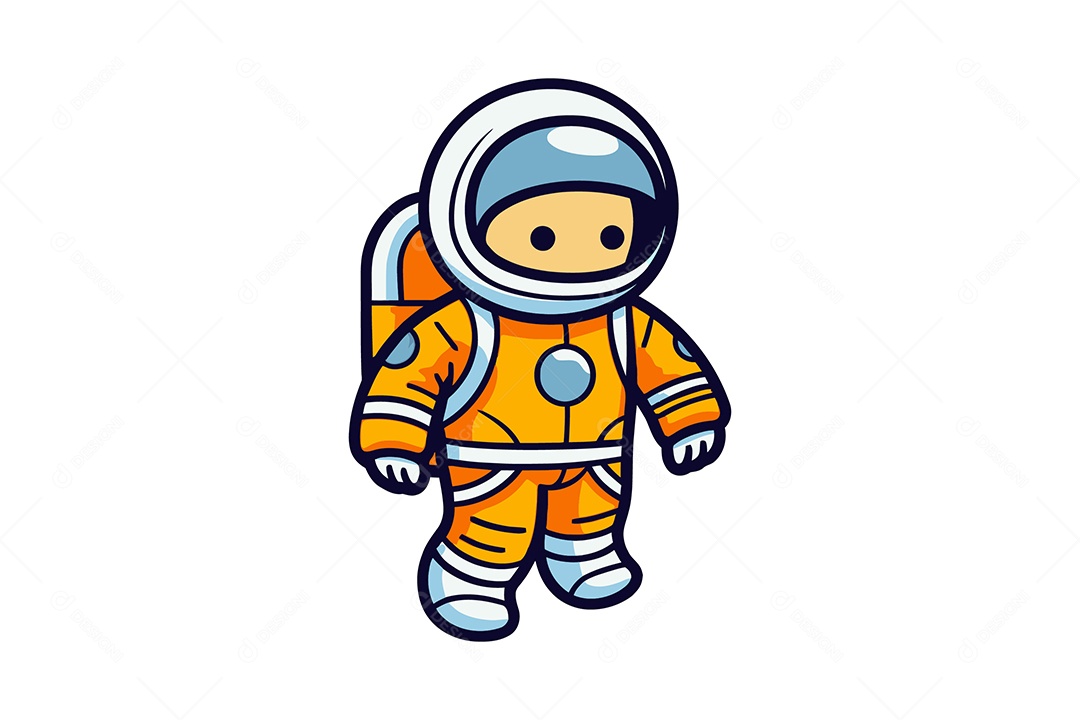Astronauta Ilustração Vetor EPS + AI