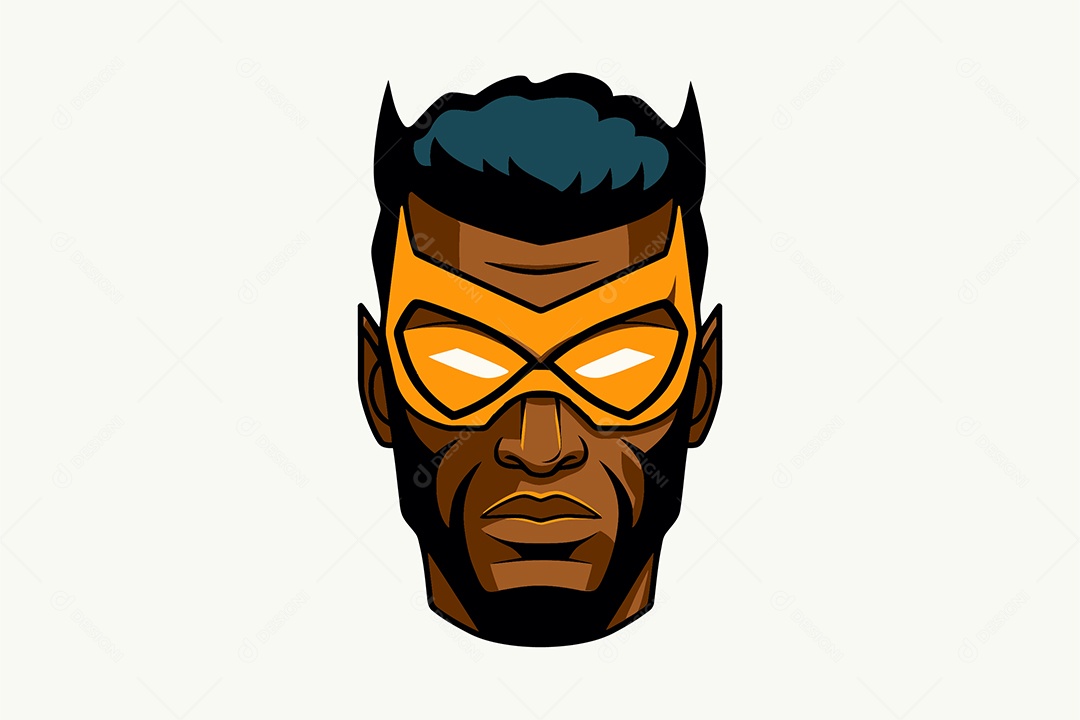 Super Herói Personagem Ilustração Vetor EPS + AI