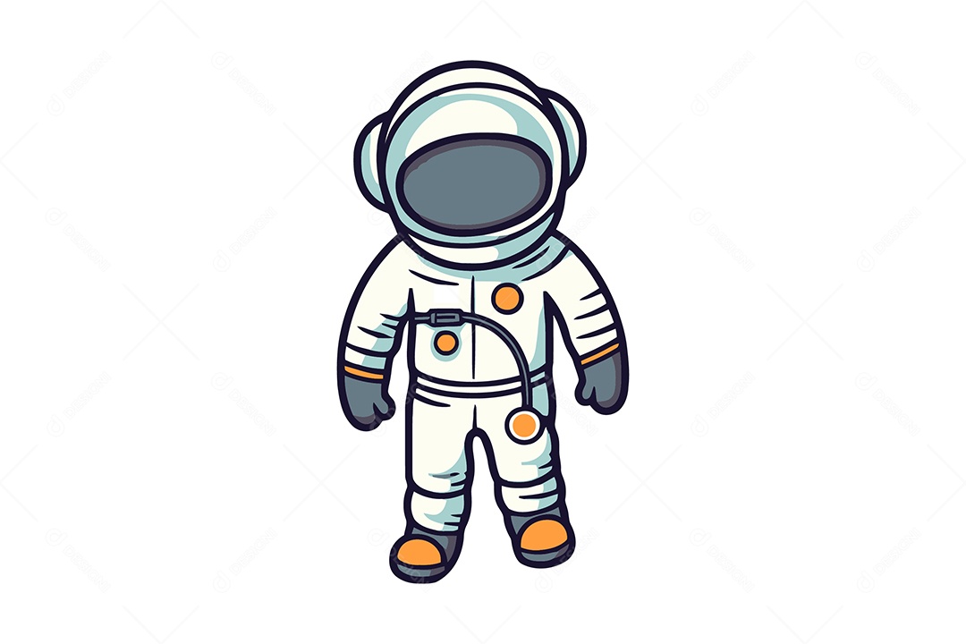 Astronauta Ilustração Vetor EPS + AI