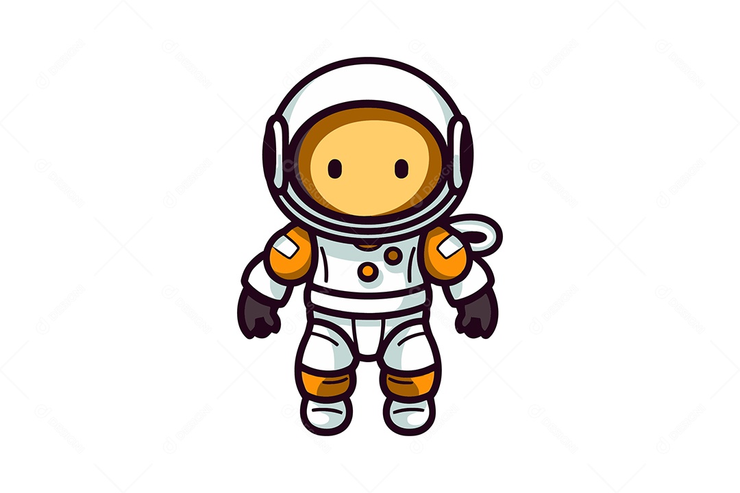 Astronauta Ilustração Vetor EPS + AI