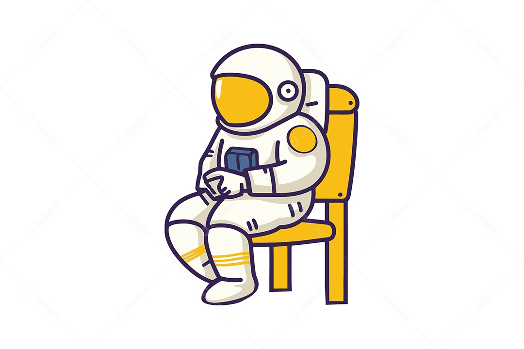 Astronauta Ilustração Vetor EPS + AI
