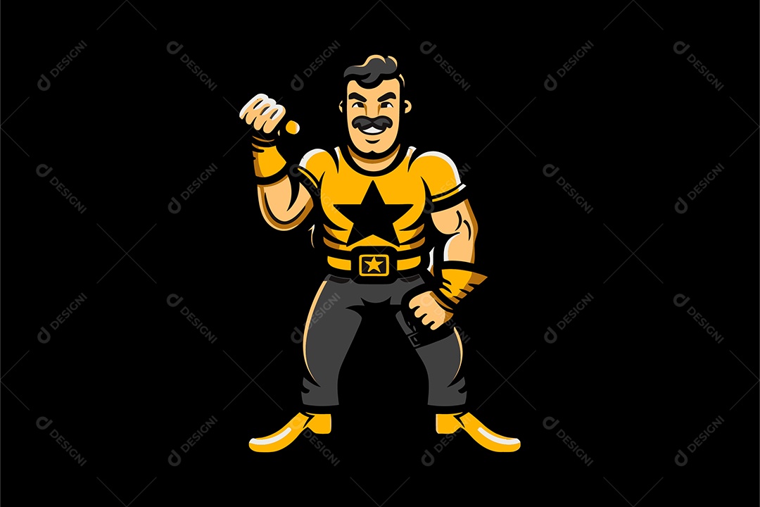 Mascote de Academia Ilustração Vetor EPS + AI