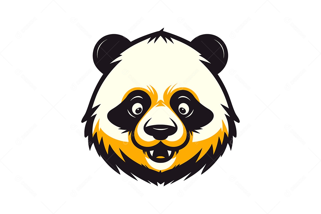 Panda Mascote Ilustração EPS + AI Editável