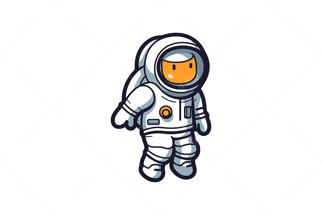 Astronauta Ilustração Vetor EPS + AI