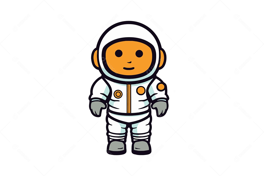 Astronauta Ilustração Vetor EPS + AI