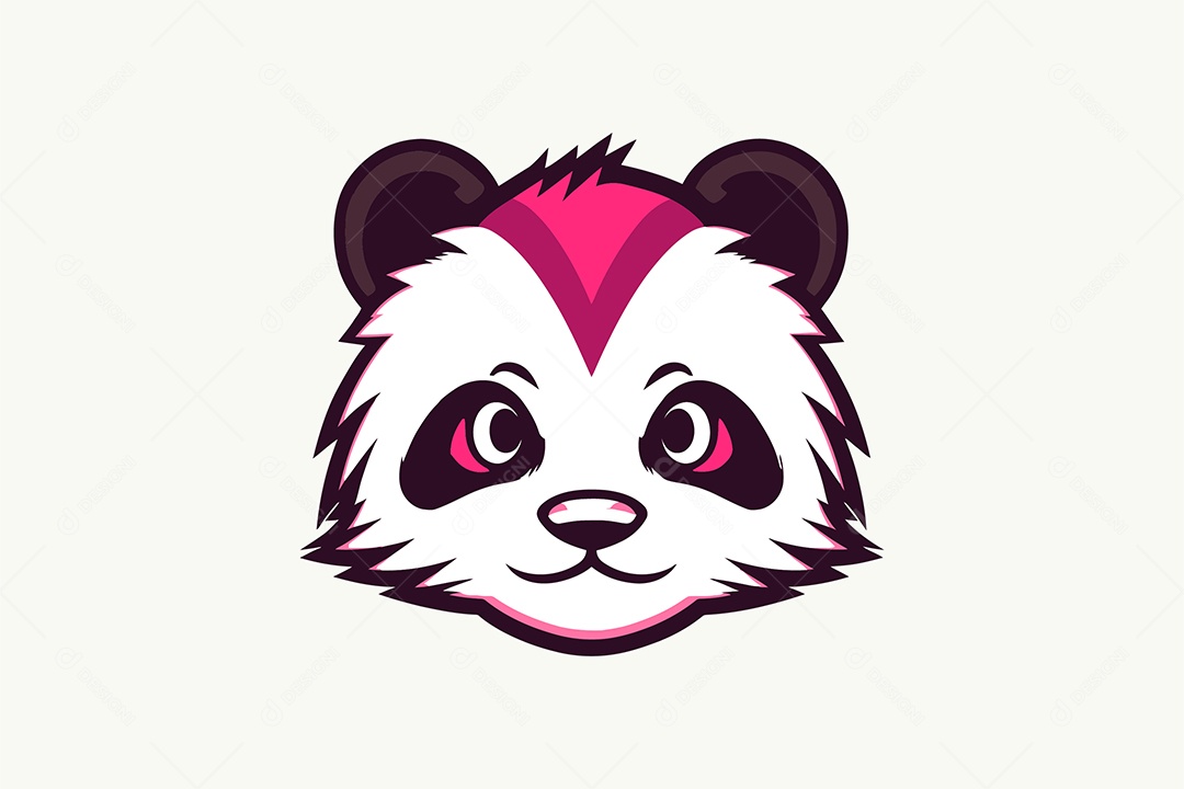 Panda Mascote Ilustração EPS + AI Editável