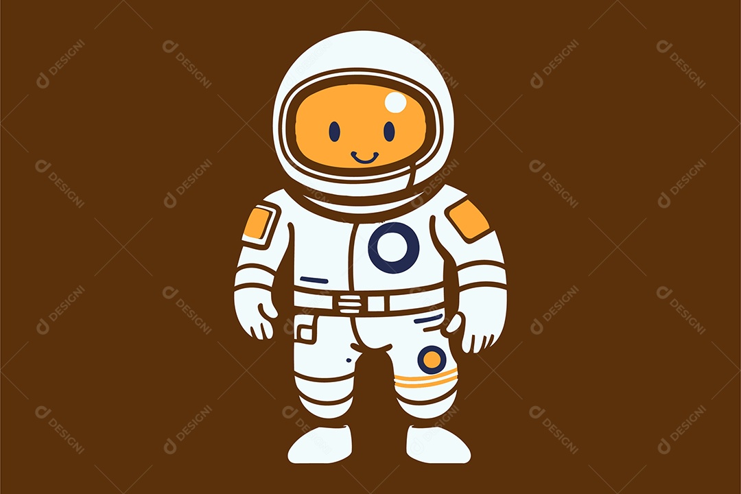 Astronauta Ilustração Vetor EPS + AI