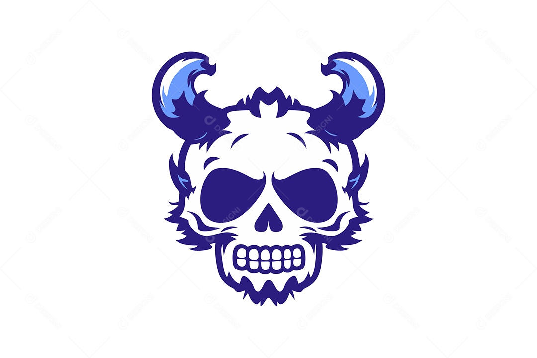 Caveira Ilustração Vetor EPS + AI