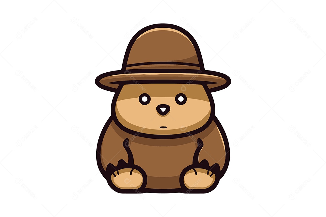 Urso Ilustração Vetor EPS + AI