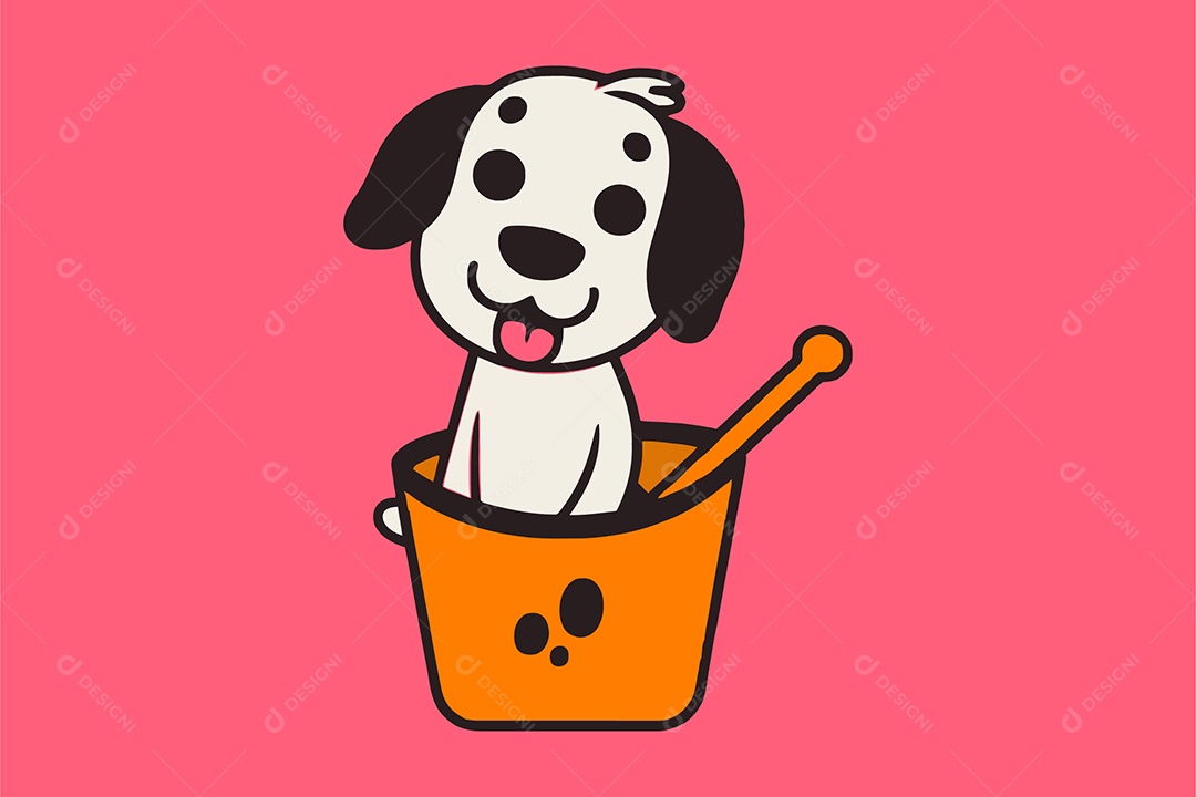 Cachorro Ilustração Vetor EPS + AI