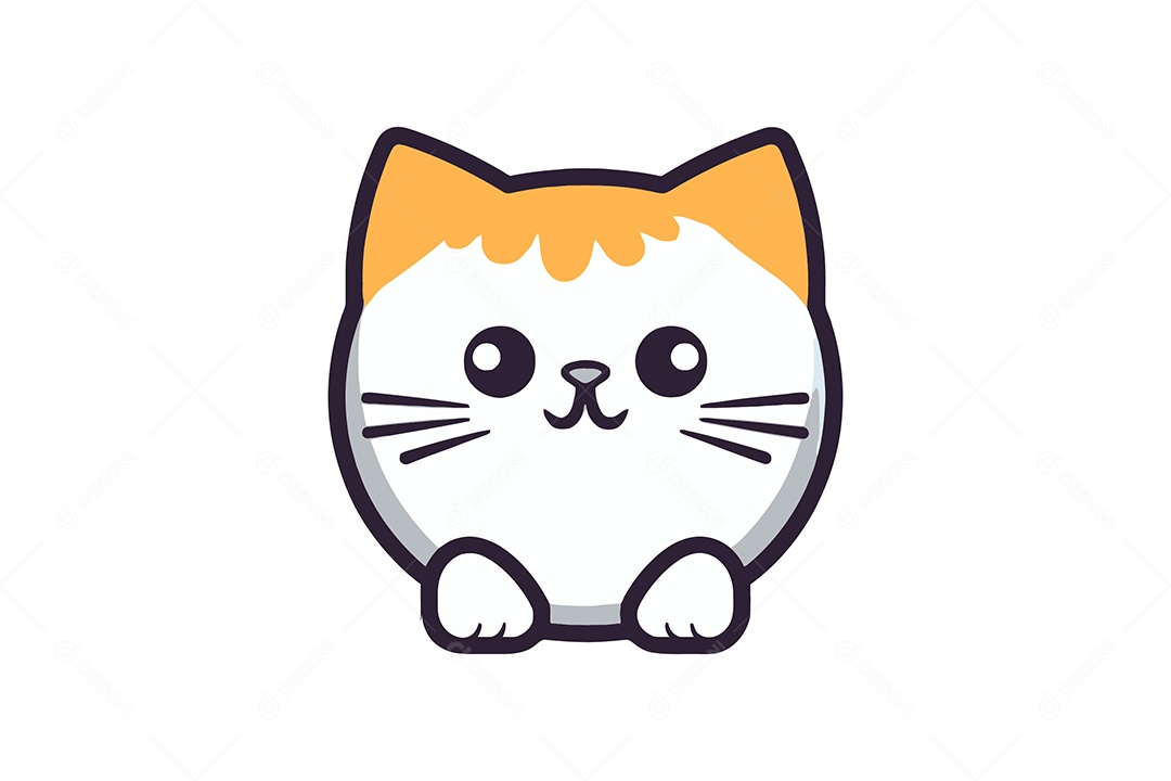 Gato dos Desenhos Animados Ilustração Vetor EPS + AI