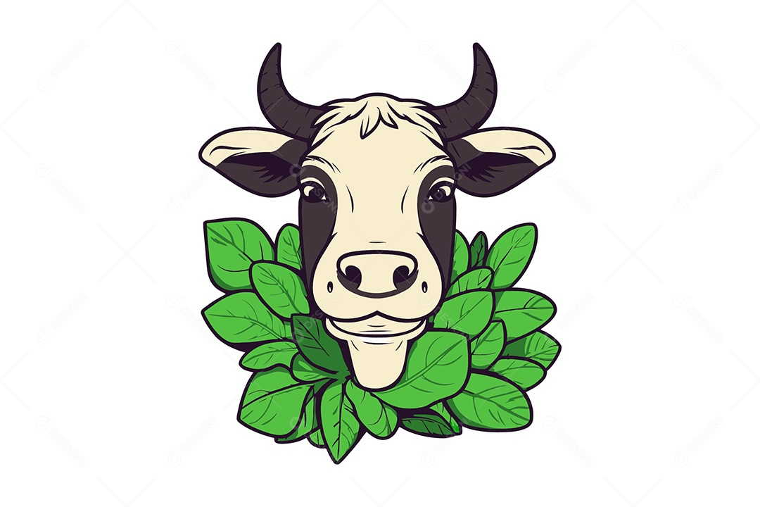Vaca Ilustração Vetor EPS + AI