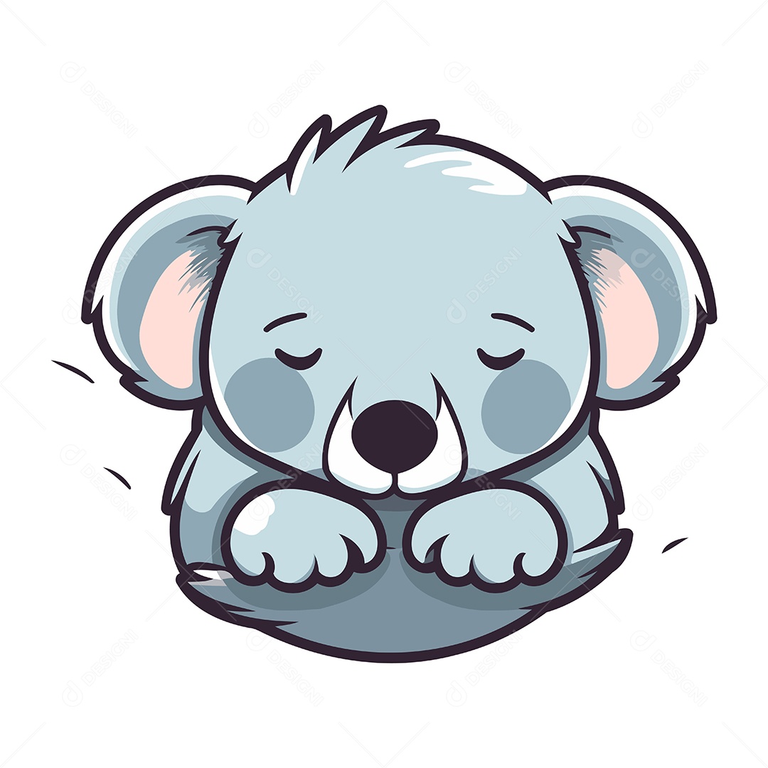 Coala Desenho Animado Ilustração Vetor EPS