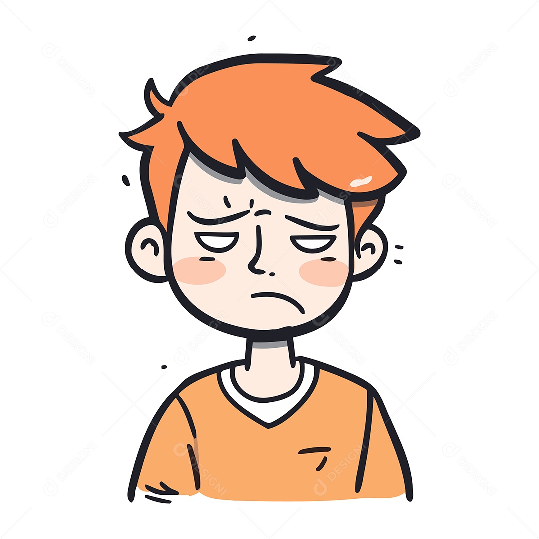 Garoto Desenho Animado Ilustração Vetor EPS