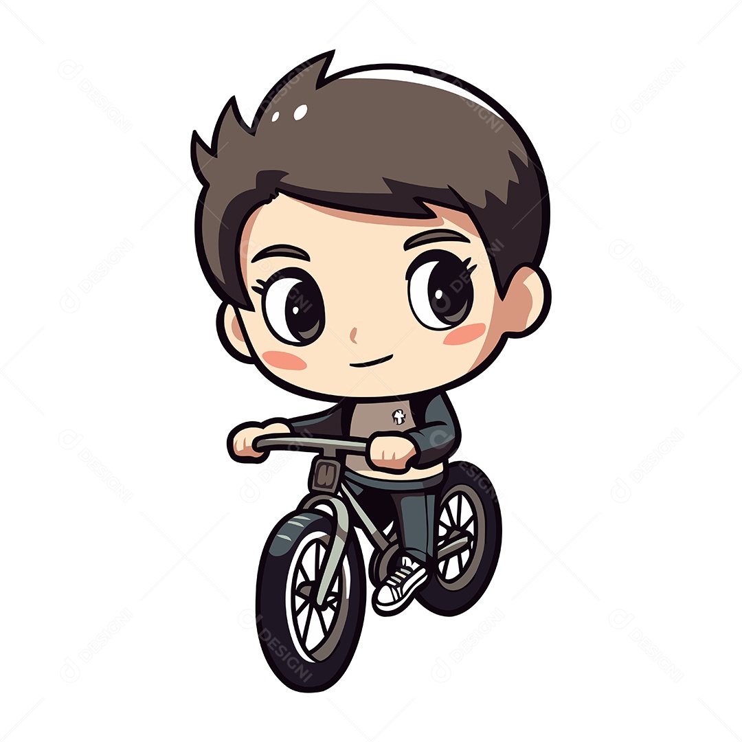 Garoto Desenho Animado Ilustração Vetor EPS