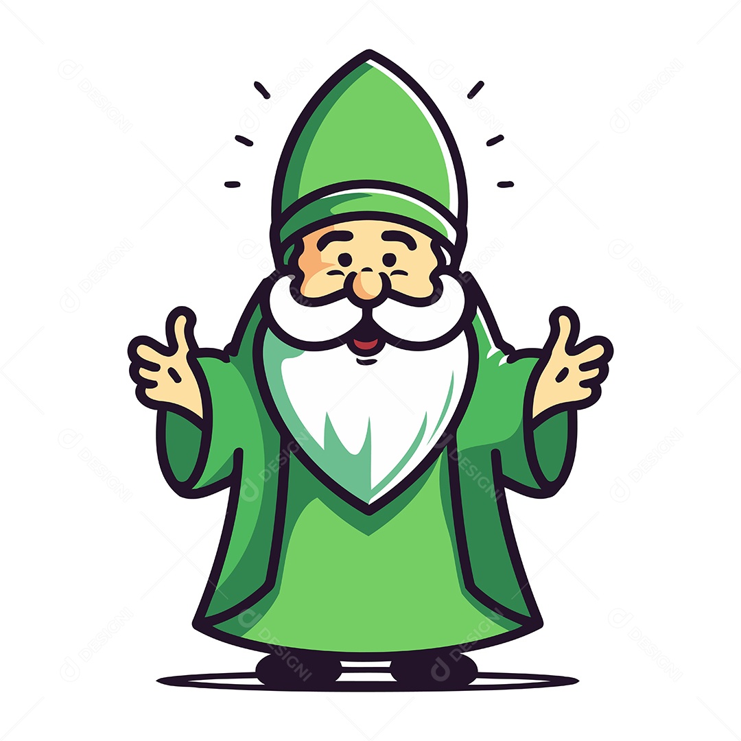 Papa Desenho Animado Ilustração Vetor EPS